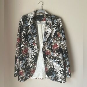 Cynthia Rowley Multicolor Floral Blazer